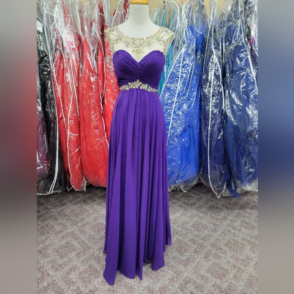 Rachel Allan Purple Prom Dress